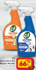 CİF SPREY ULTRA HIZ BANYO/MUTFAK TEMİZLEYİCİ 1000 ML